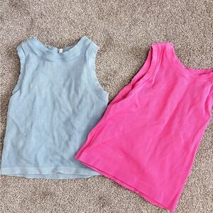 Moa Moa Blue and Pink Tank Tops bundle